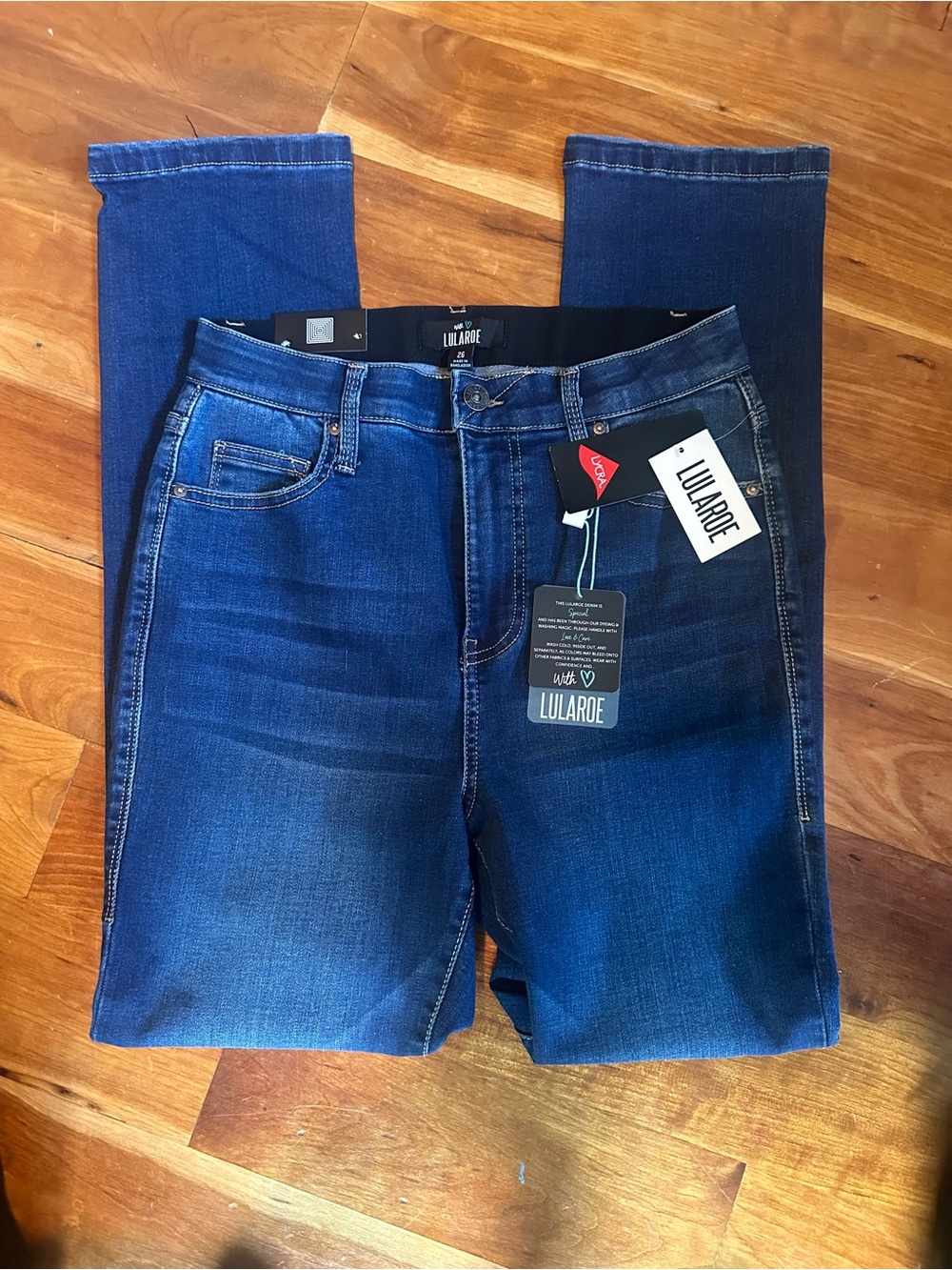 LuLaRoe Women's Dark Blue Straight Leg Jeans